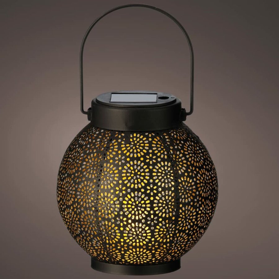 Lanterne Lumineo 897539 Solar 16 cm Sort Metal #2