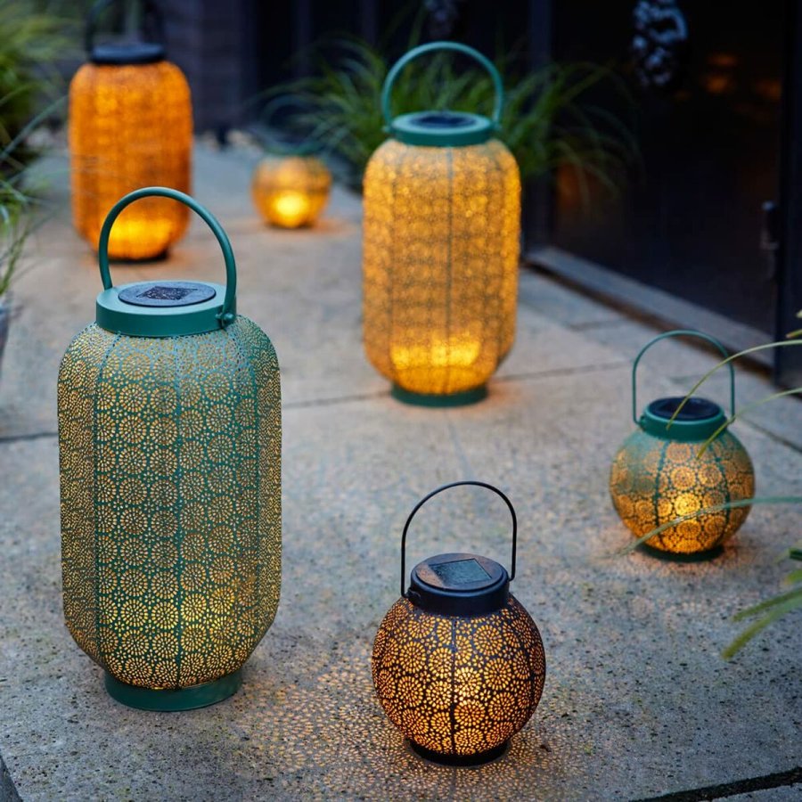 Lanterne Lumineo 897539 Solar 16 cm Sort Metal #4