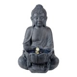 Have springvand Lumineo Buddha Harpiks (29,5 x 28 x 45 cm) #1