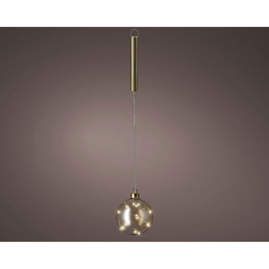 Julekugle Lumineo Gylden Krystal Ledning til ophng MicroLED #2