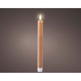 Stearinlys LED Lumineo Brun  2,2 x 24,5 cm Flammeeffekt 2 enheder #5