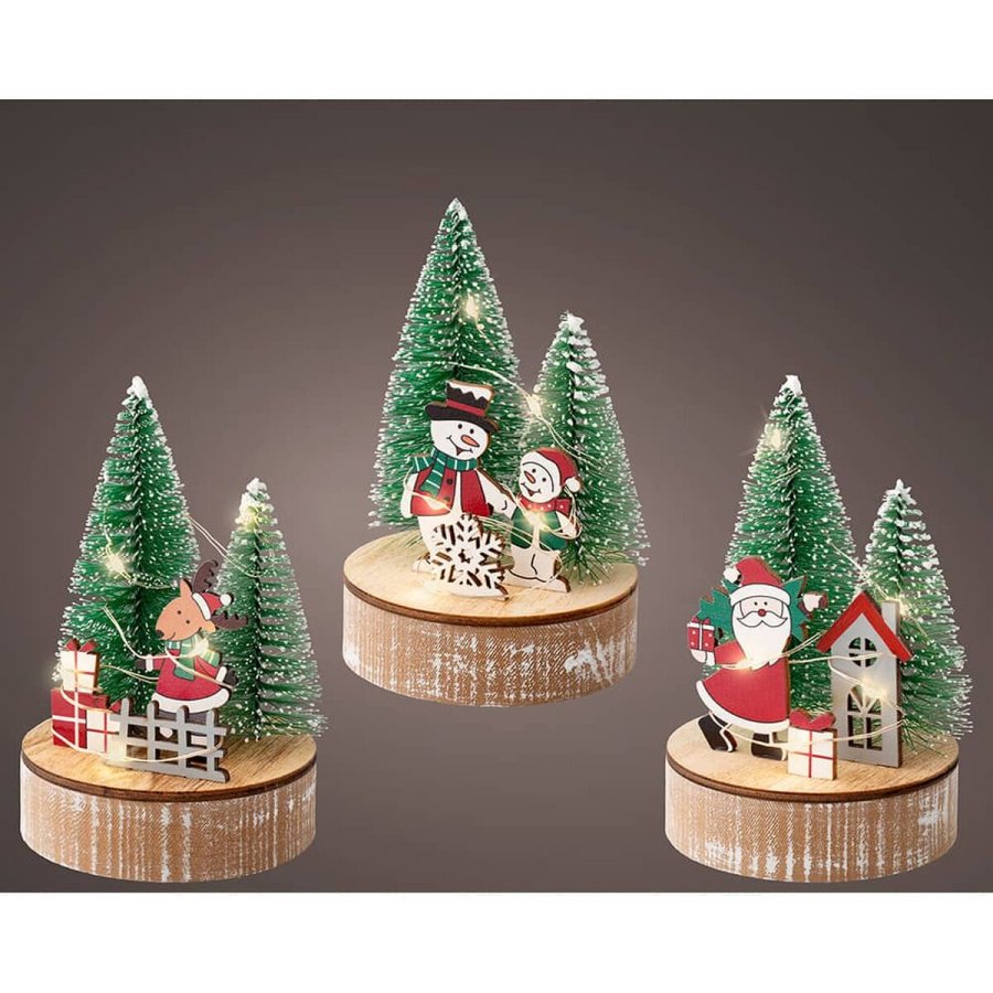 Dekorativ figur Lumineo Jul � 8 x 12 cm #2