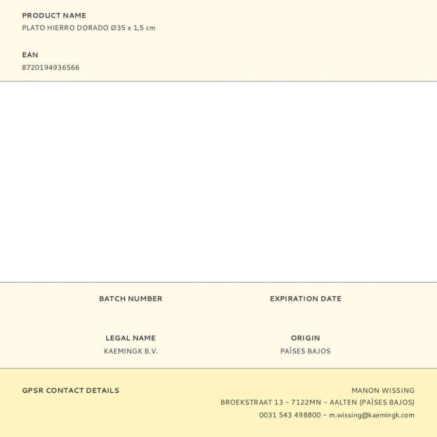 Dekorationsfad Decoris Gylden (2 enheder) #5