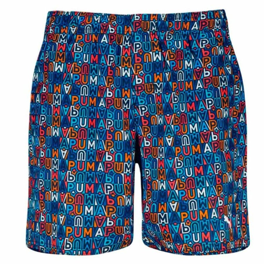 Badetj til Brn Puma Printed Mid Shorts 1P Bl #1