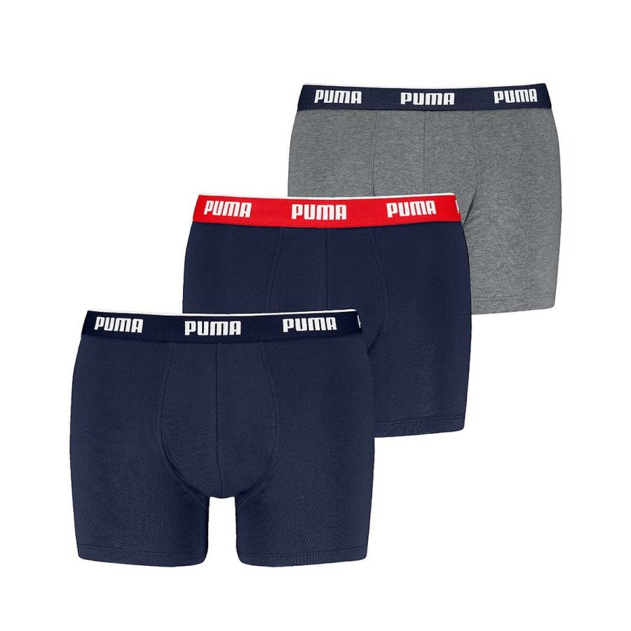 Boxershorts til m�nd Puma 701234187 005 Gr� 3 enheder #1