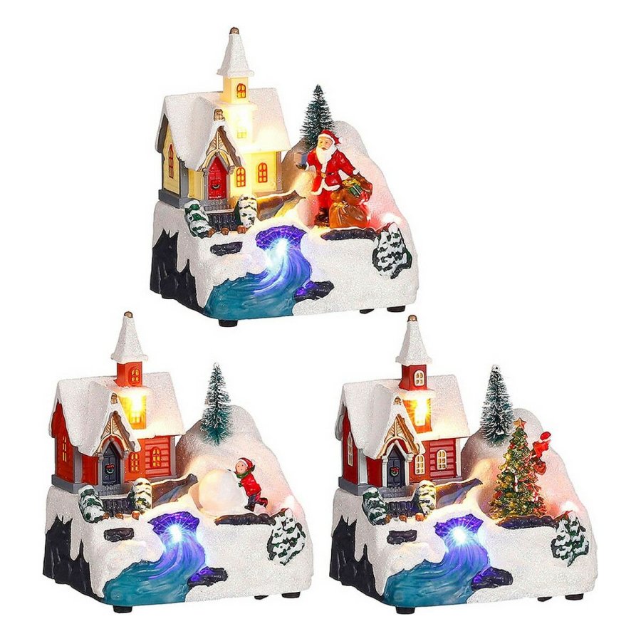 Julepynt Kirke 11,5 x 9,5 x 14 cm Scene #1