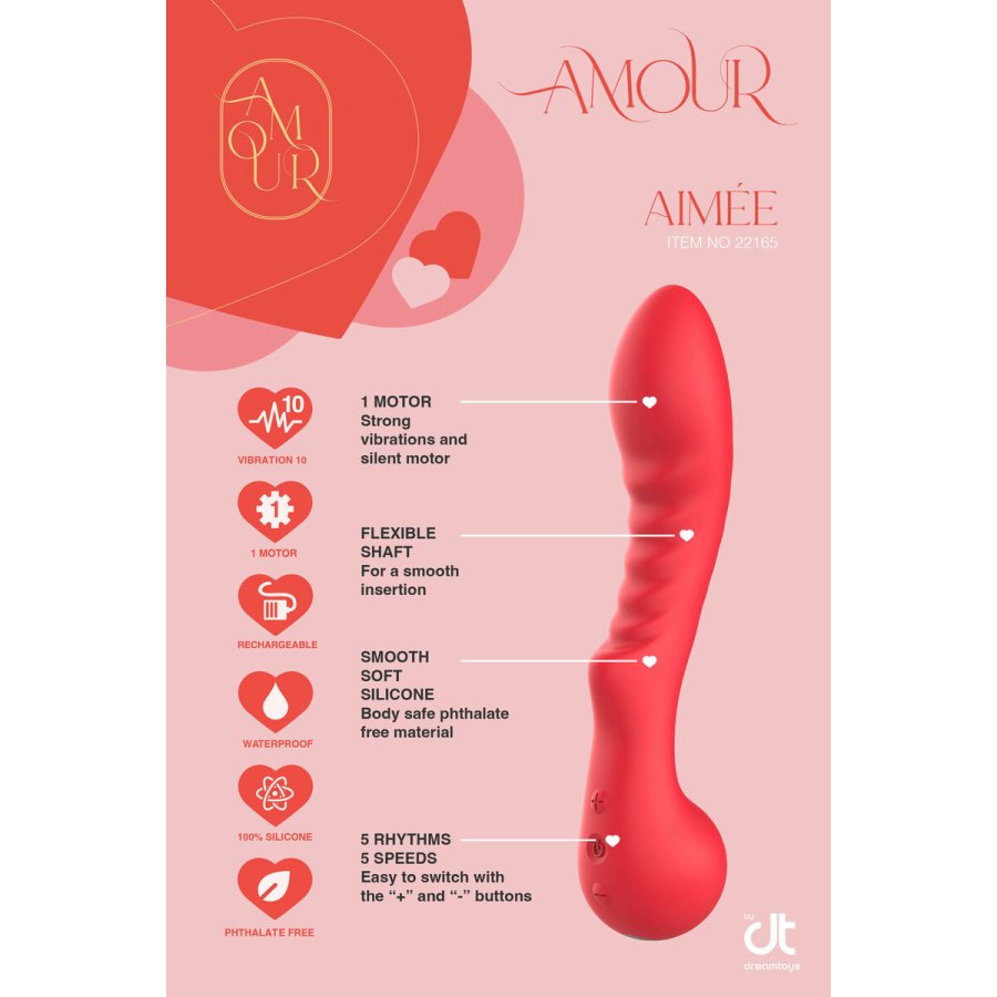 Klassisk Vibrator Dream Toys Amour Flexible G-Spot Rd #7