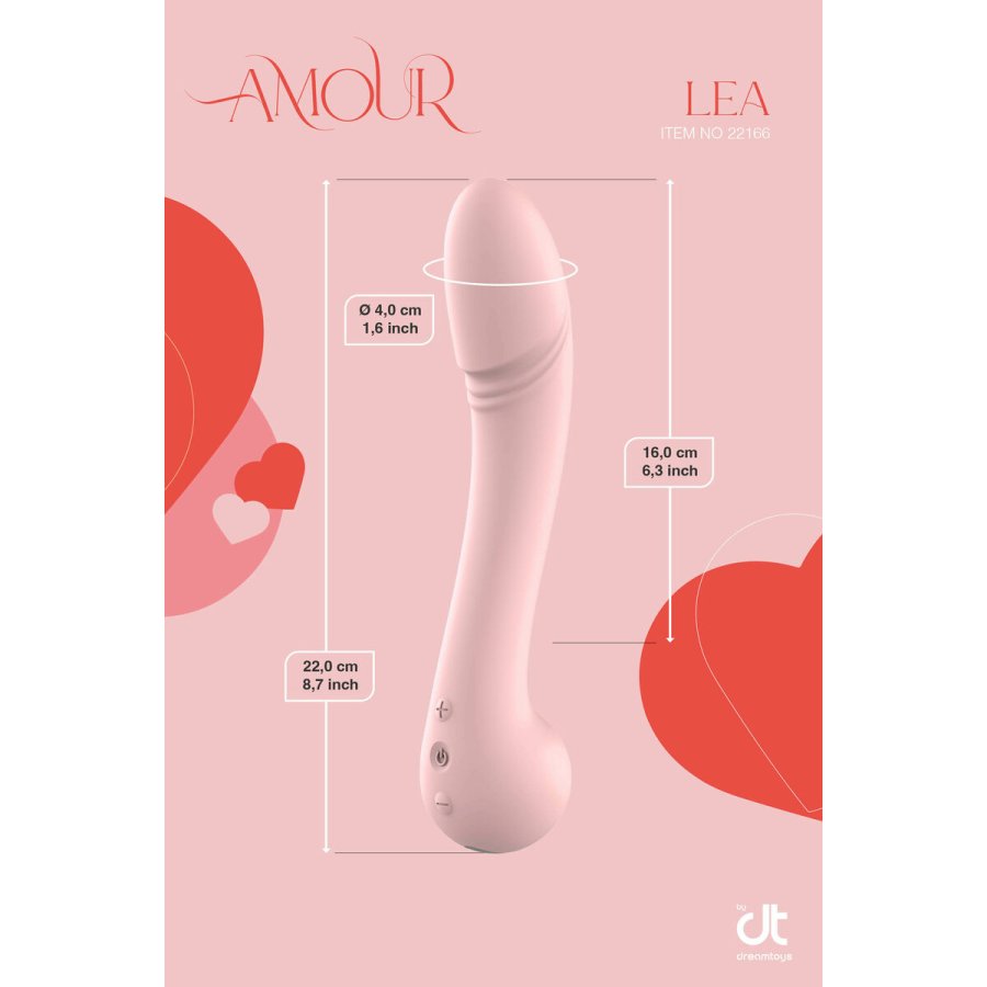 Klassisk Vibrator Dream Toys Amour Flexible Pink #11