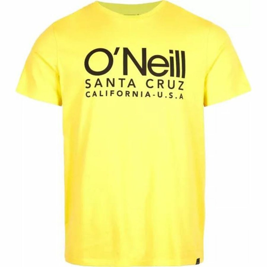 Kortrmet T-shirt til Mnd O'Neill Cali Original Gul #1