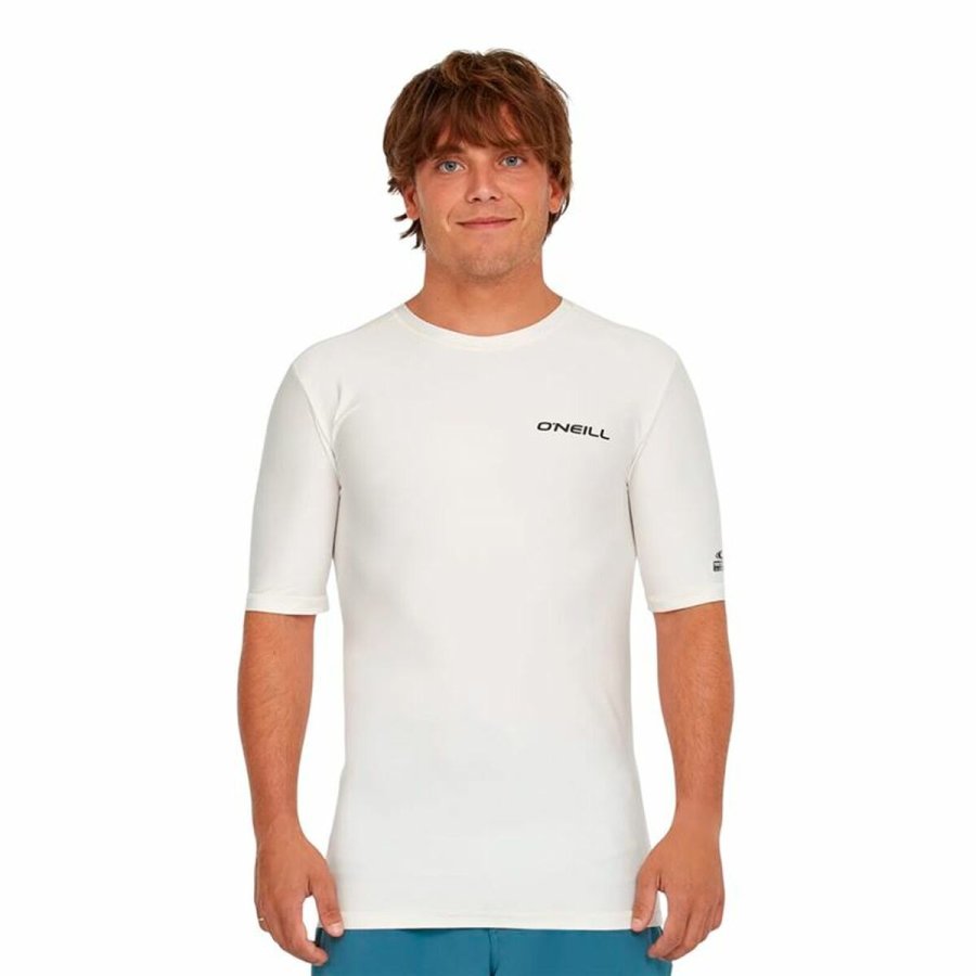 Kortrmet T-shirt til Mnd O'Neill Essentials Skins S/Slv Hvid #1