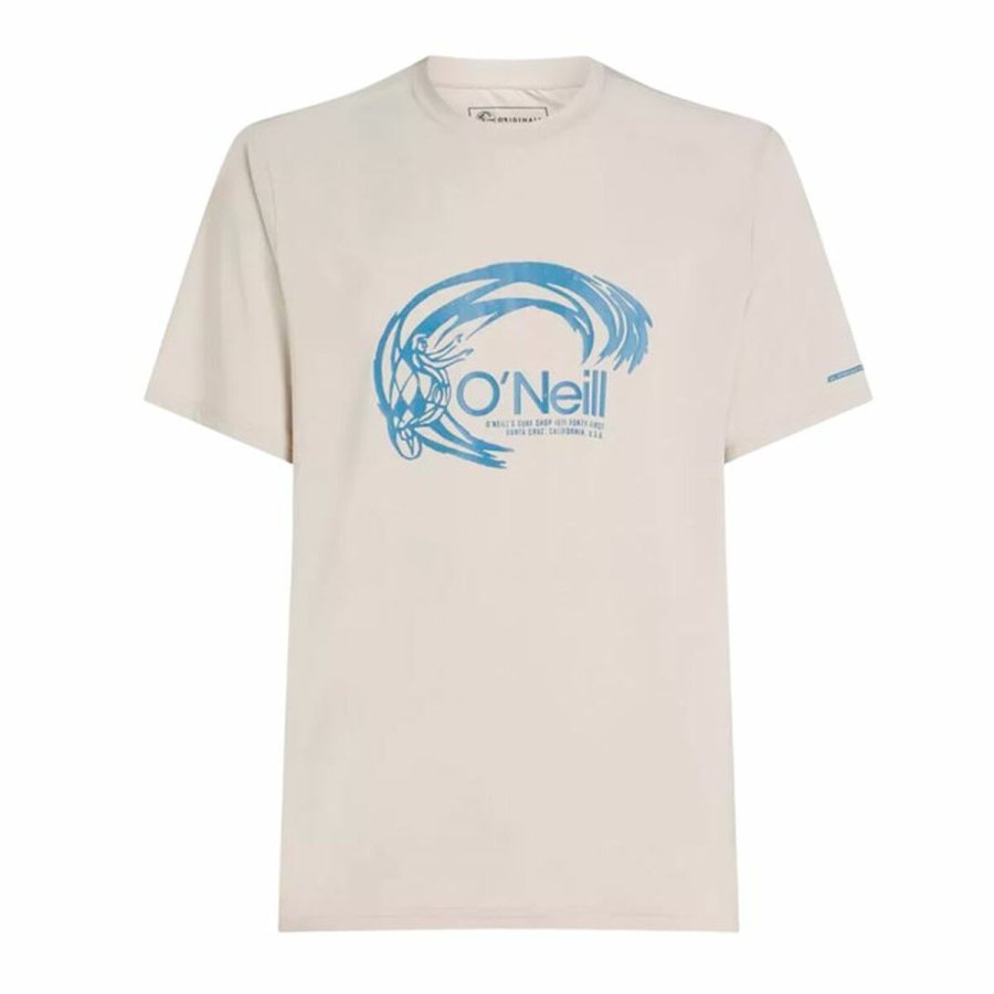 Kortrmet T-shirt til Mnd O'Neill O'Riginals Hybrid Upf Graphic Beige #1