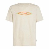 Kortrmet T-shirt til Mnd O'Neill O'Riginals Hybrid Polygiene Graphic Beige #1