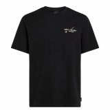Kort�rmet T-shirt til M�nd O'Neill Retro Back Print Sort #1