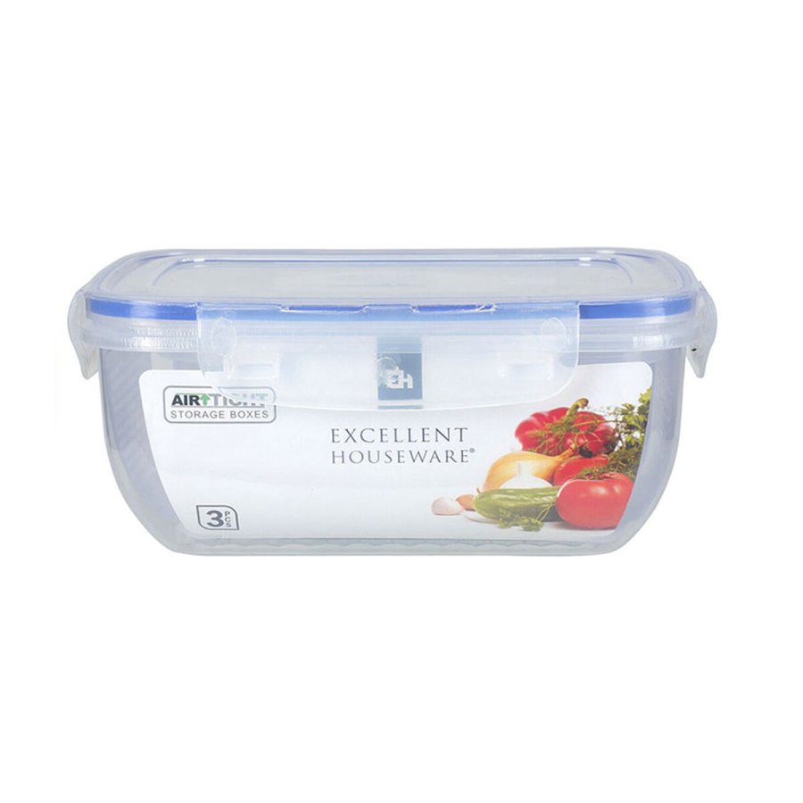 Madkassest Excellent Houseware 024001010 Plastik 400 ml 800 ml 1,4 L #1