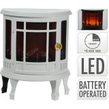 Julepynt Lifetime Hvid Pejs 25 x 12,5 x 30 cm LED Lys #9
