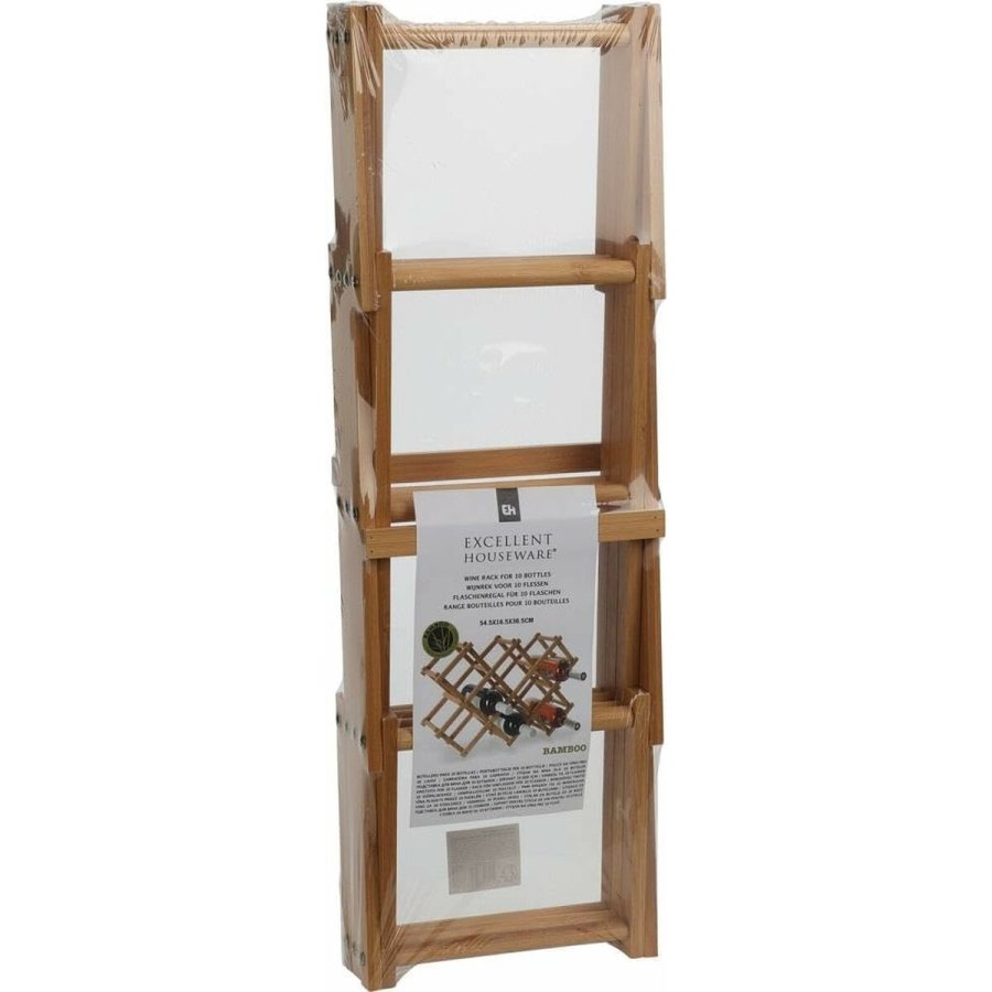 Flaskereol Excellent Houseware 784230710 Bambus 54,5 x 16,5 x 36,5 cm #2