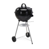 Kulgrill med hjul Sort 47 x 90 cm Cirkulr #1