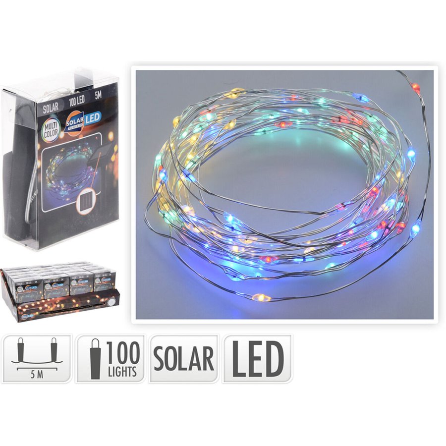 LED guirlande Lifetime 7 m 2 m Multifarvet Solar #3