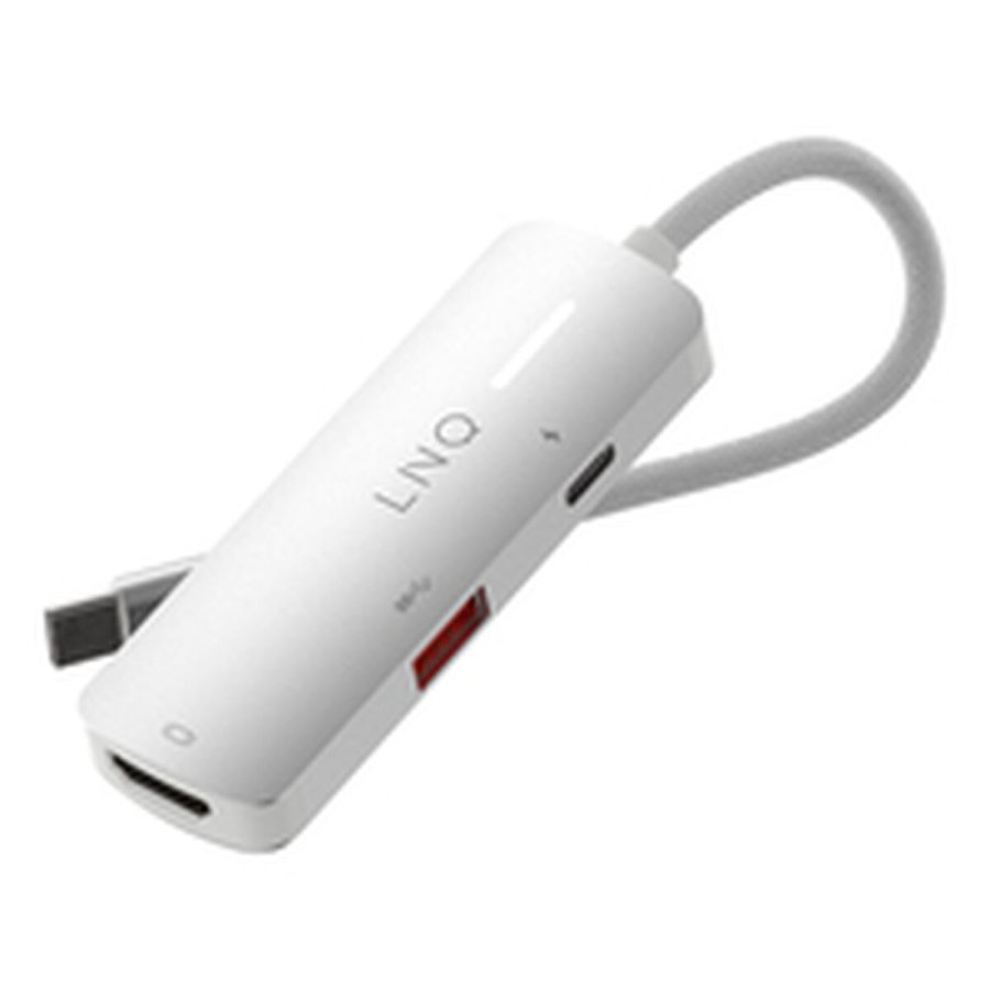 USB Hub Linq Byelements LQ49031 Hvid Gr #3