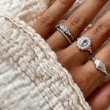 Ring til kvinder 24KAE 12416S/56 16 Slvfarvet #5