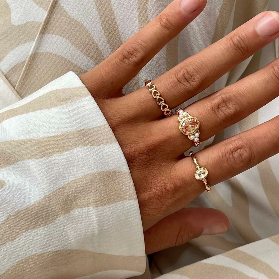 Ring til kvinder 24KAE 12450Y/50 10 Gylden #5