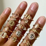 Ring til kvinder 24KAE 12450Y/50 10 Gylden #4