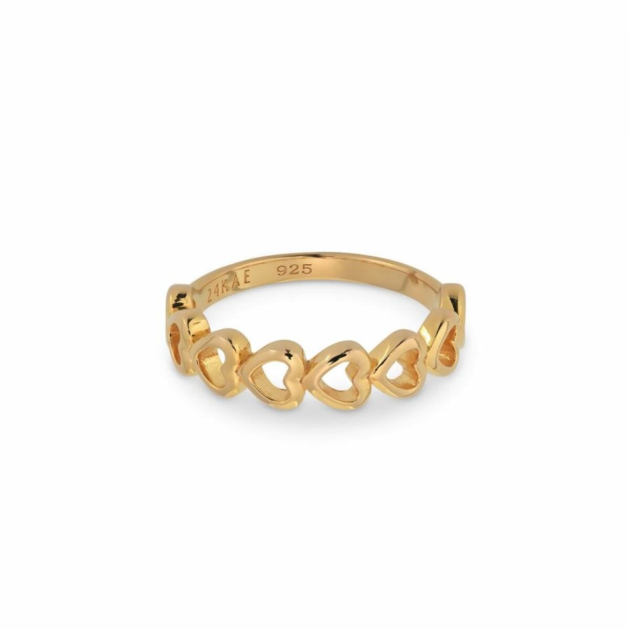 Ring til kvinder 24KAE 12455Y/56 Gylden 16 #1