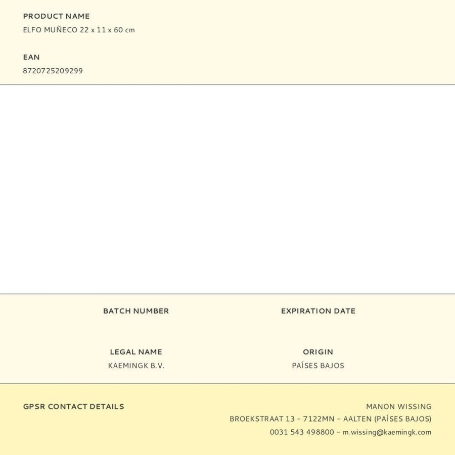 Julepynt Decoris Alf 22 X 11 X 60 CM #4