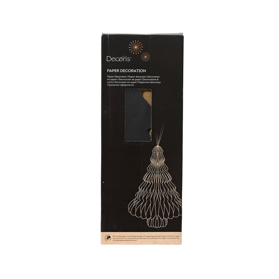 Juletr Decoris Sort Papir  30 x 40 cm #2