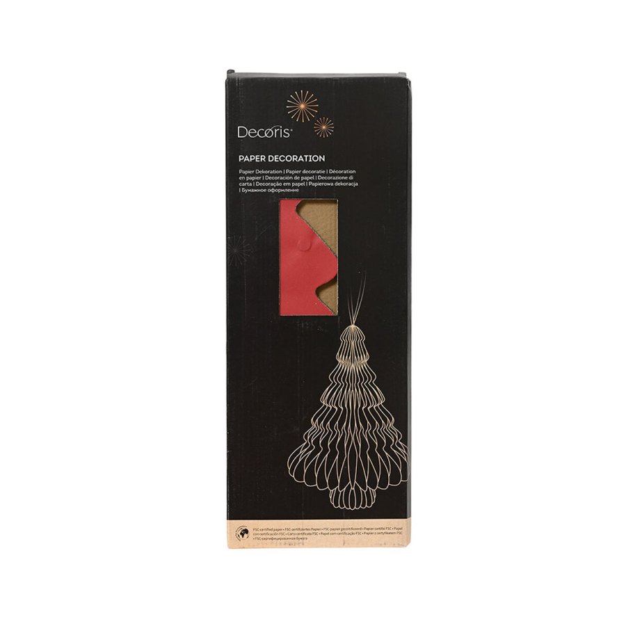 Juletr Decoris Rd Papir  30 x 40 cm #2