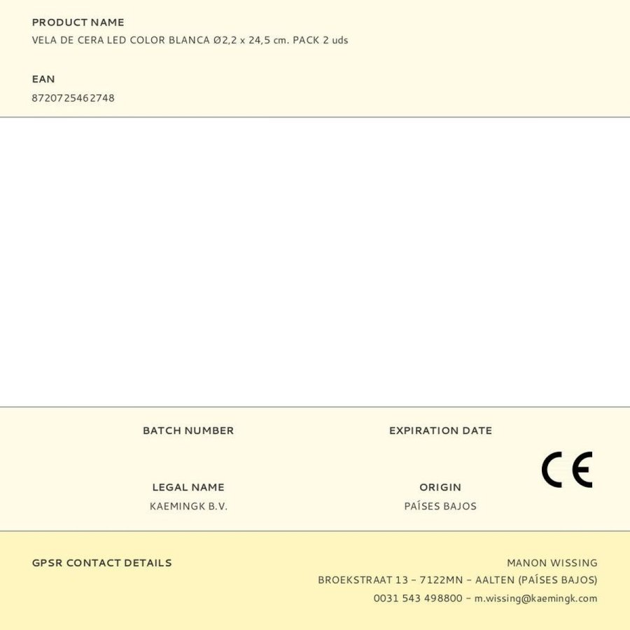Stearinlys Lumineo  2,2 x 24,5 cm #3
