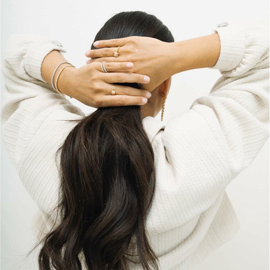 Ring til kvinder 24KAE 124141Y/54 Gylden 14 #4