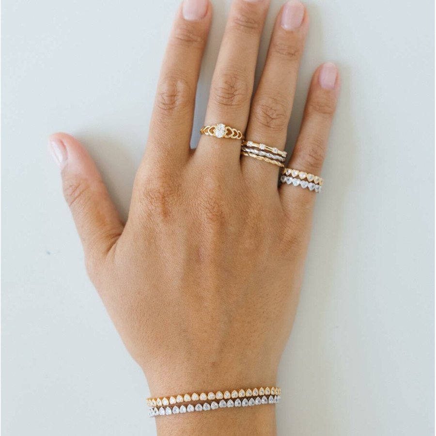 Ring til kvinder 24KAE 124141Y/56 Gylden 16 #3