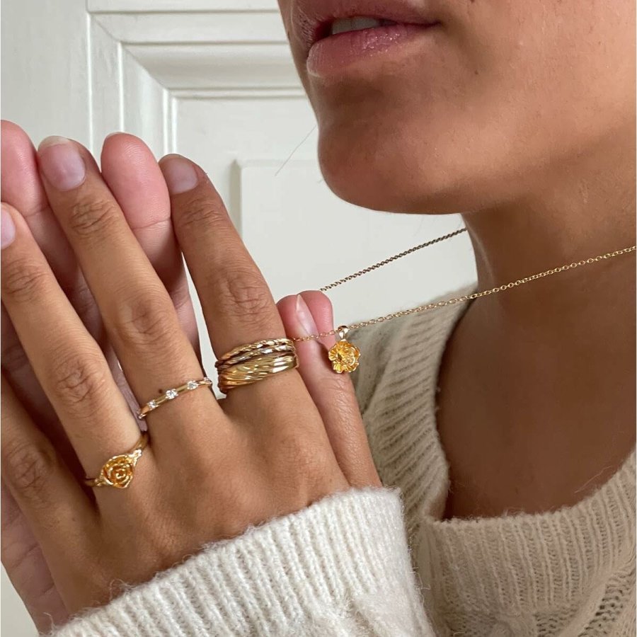 Halskde til kvinder 24KAE #3