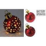 Julekugle Lifetime Rd  15 cm LED Lys #9
