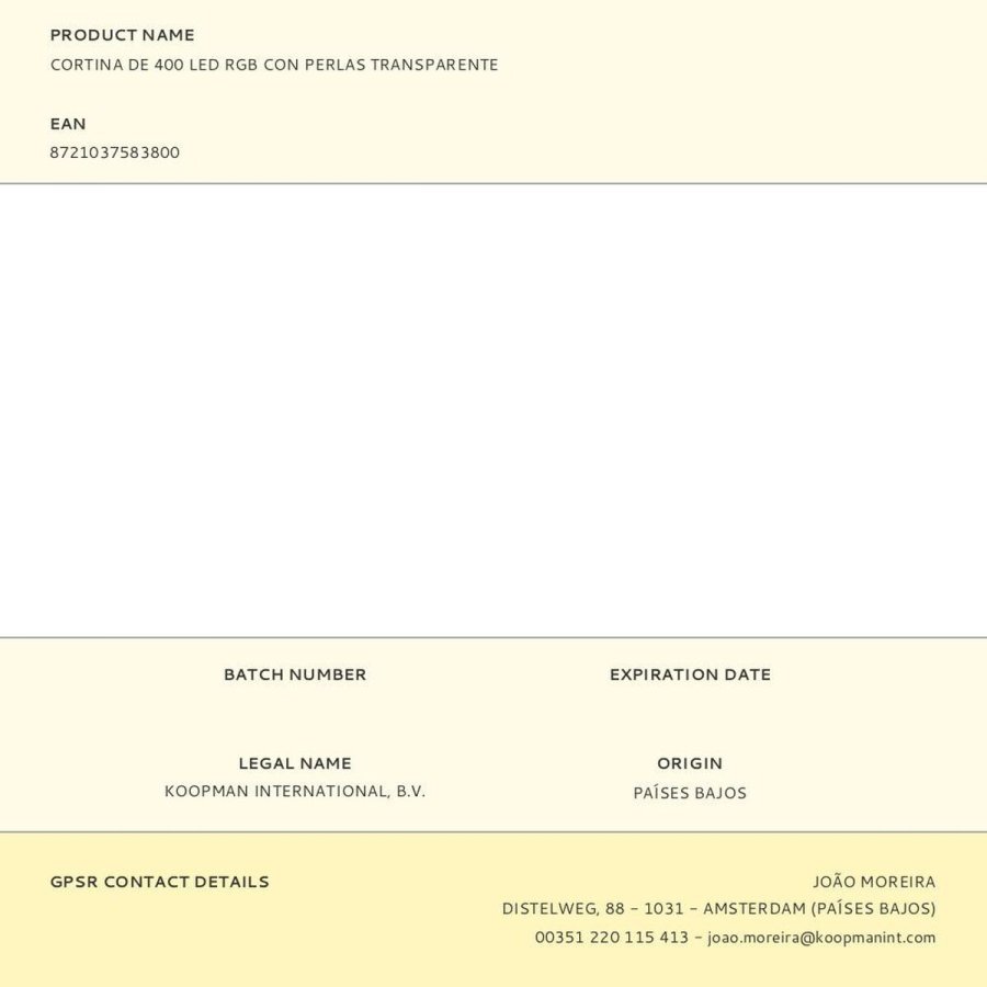 LED gardin BASIC & CO 5 V 220-240 V / 50-60 Hz 2 x 2 m #3