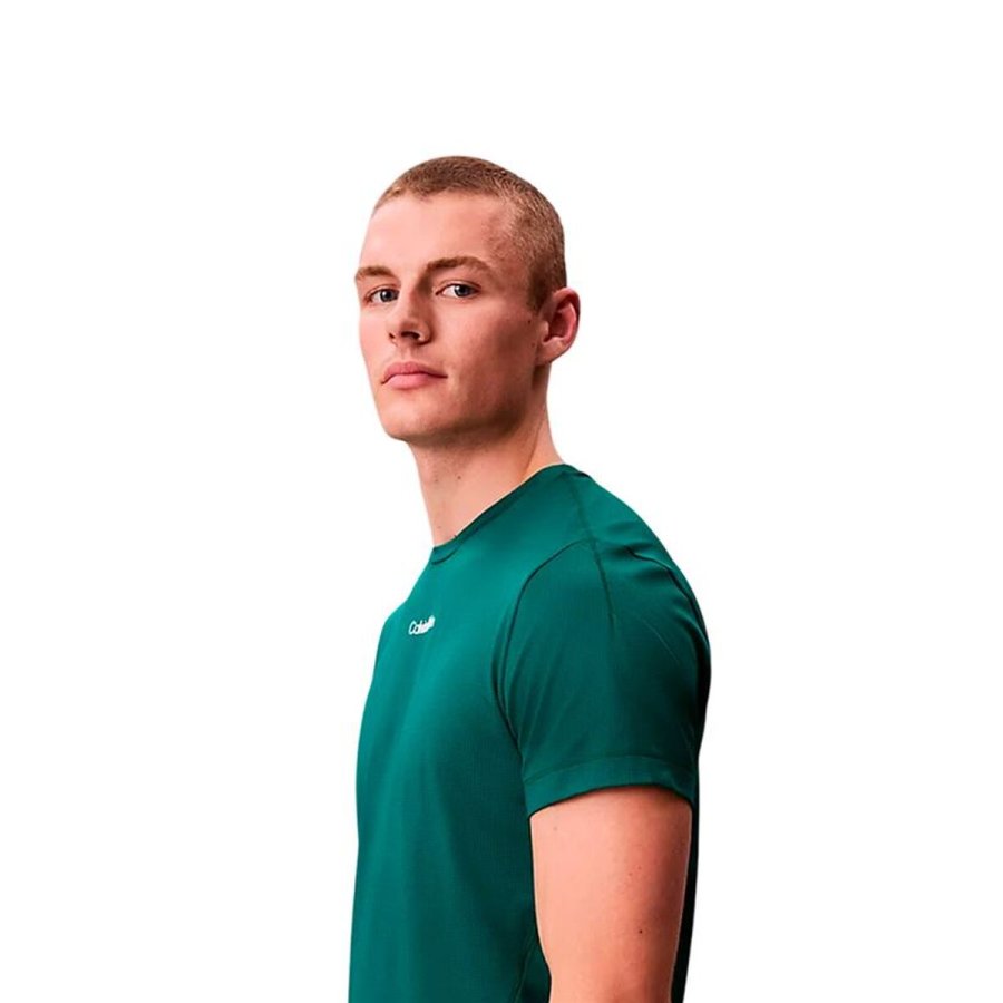 Kort�rmet T-shirt til M�nd Calvin Klein Oliven #3