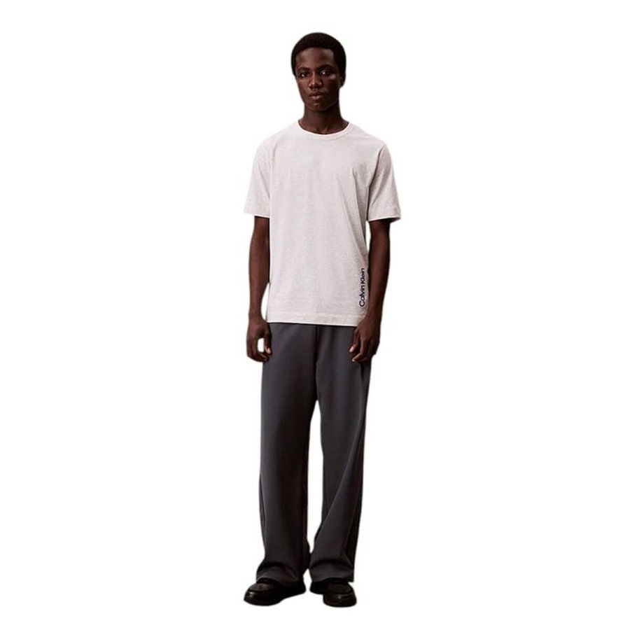 Kort�rmet T-shirt til M�nd Calvin Klein Lifestyle Hvid #2