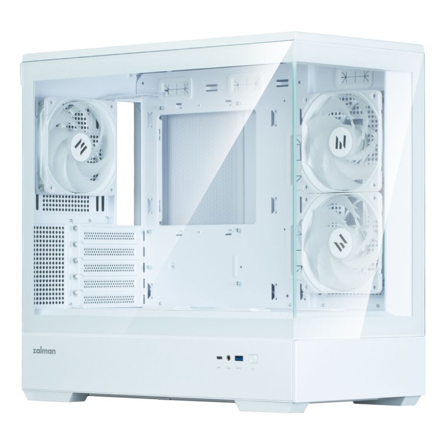 ATX Semi-t�rn kasse Zalman P30 V2 Hvid #6