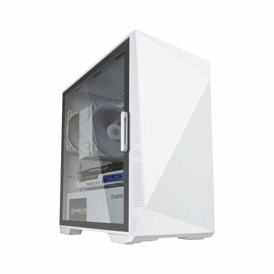ATX Semi-t�rn kasse Zalman Z1 Iceberg White Hvid #5