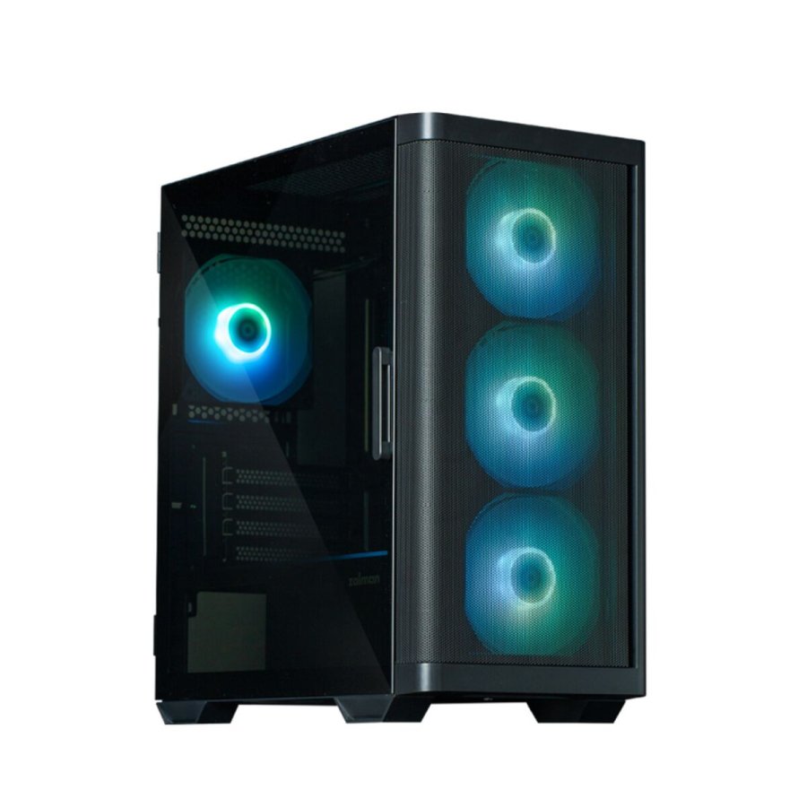 ATX Semi-t�rn kasse Zalman M4 Black Mini Tower Sort #3