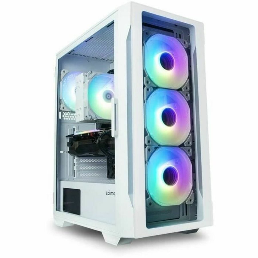 ATX Semi-t�rn kasse Zalman I3 NEO TG WHITE Hvid #1