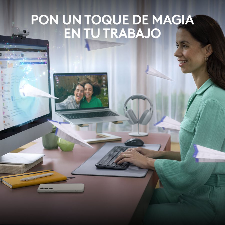 Tr�dl�st tastatur Logitech 920-012455 Grafit QWERTY #2