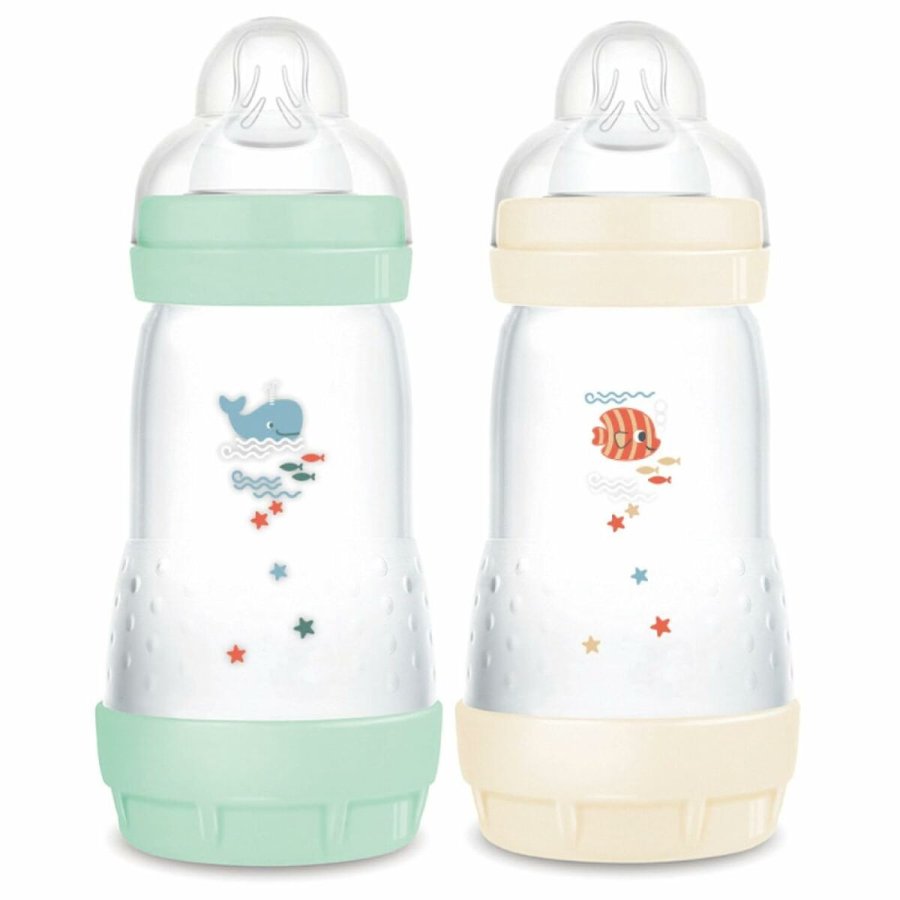 Babys flaske MAM Fishes Grn Beige #1