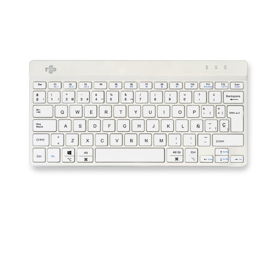 Tastatur R-Go RGOCOESWLWH Hvid Spansk qwerty #1