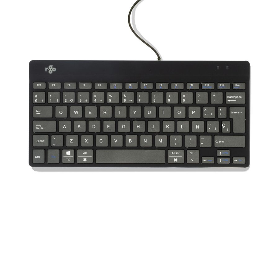 Tastatur R-Go RGOCOESWDBL Sort Spansk qwerty #2