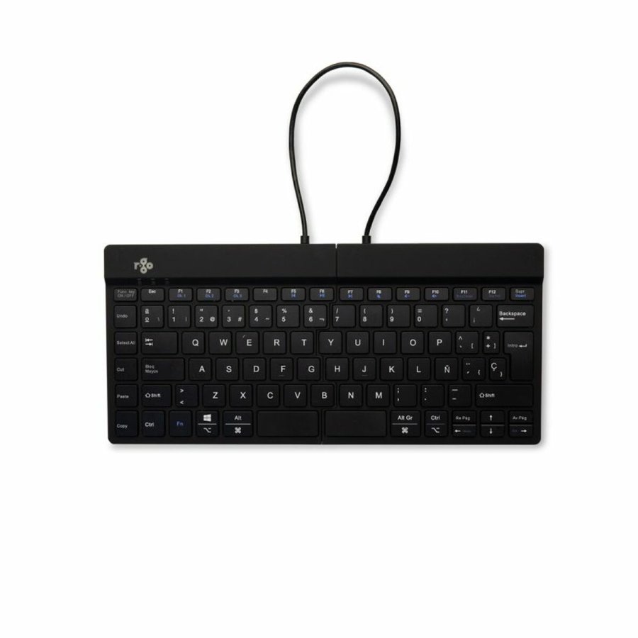 Tastatur og mus R-Go RGOSBESWLBL Sort Spansk QWERTY #5