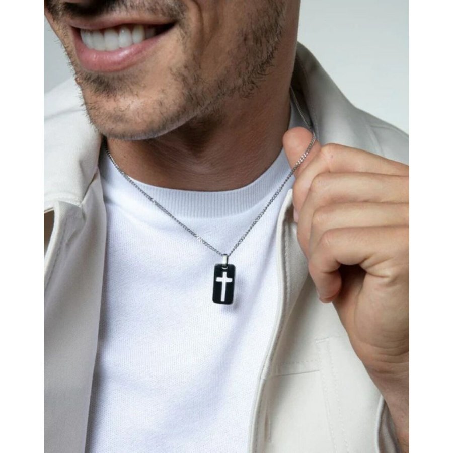 Vedhng til mnd Viceroy 75377C01019 Slvfarvet Sort #3