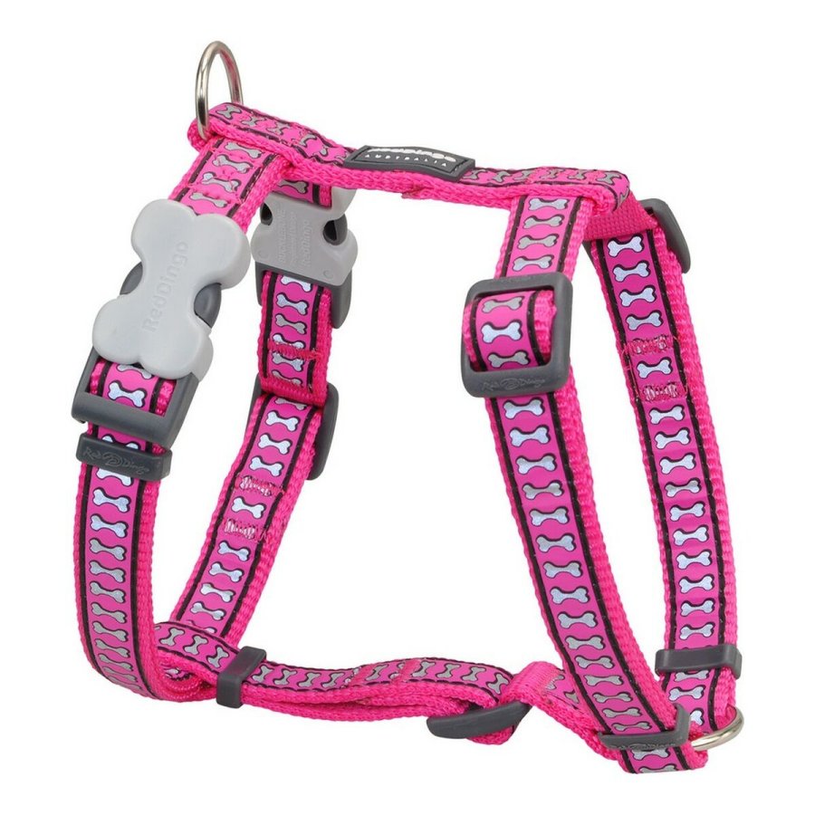 Hundesele Red Dingo Pink Ben Reflekterende 30-48 cm Fuchsia #1