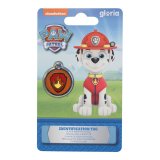 Identifikationsplade til krave The Paw Patrol Marshall Strrelse M #1